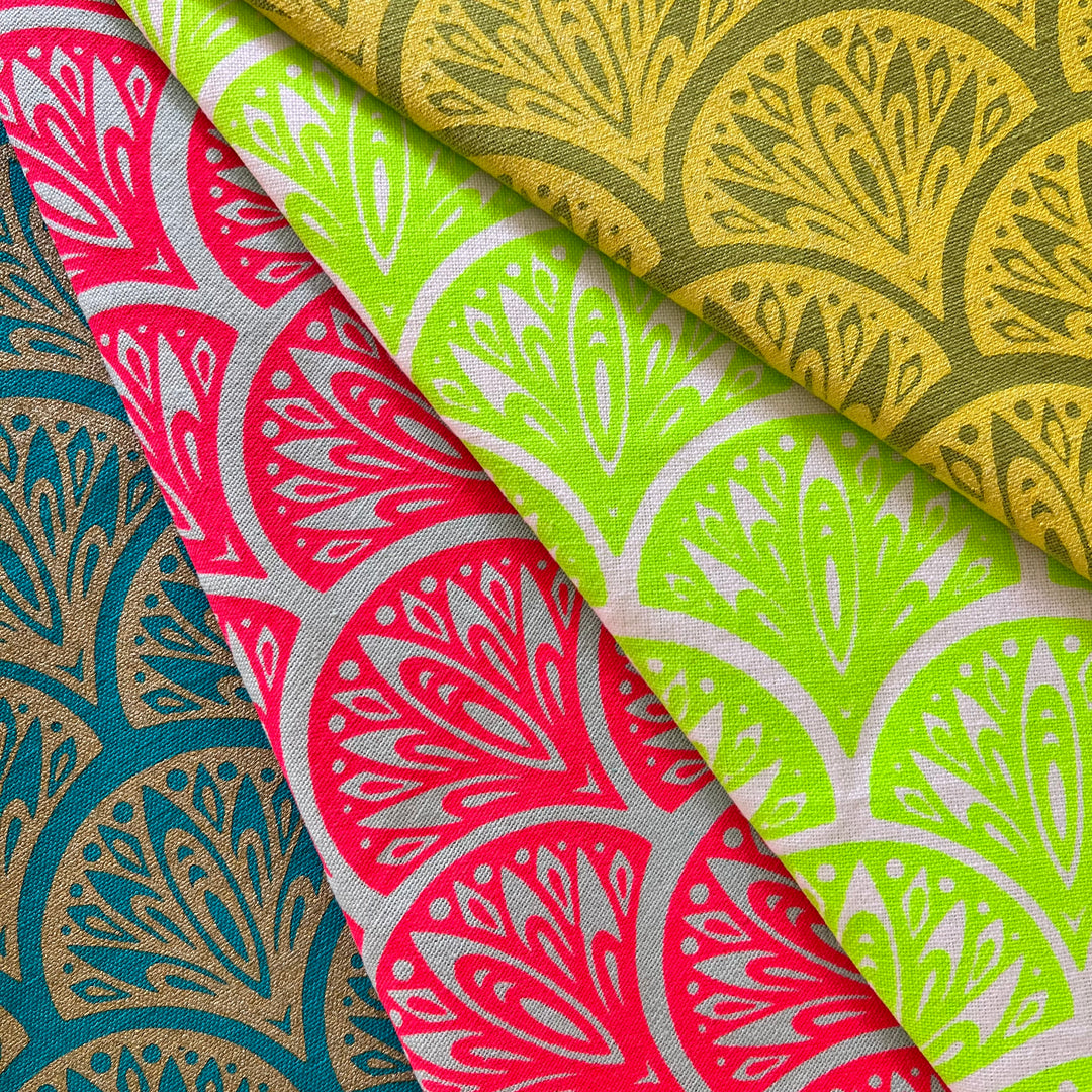 Peacock Tea Towels ~ Screen Printed Cotton