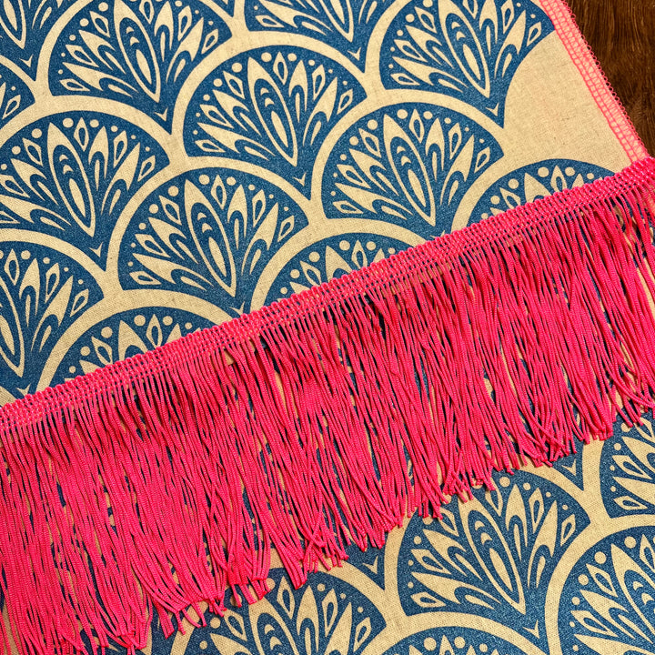 Natural Peacock Table Runner