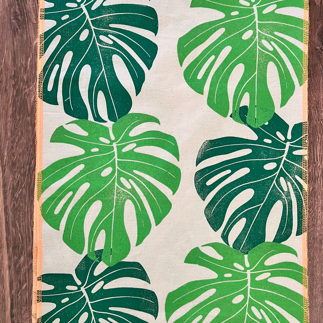 Monstera Leaves Table Runner