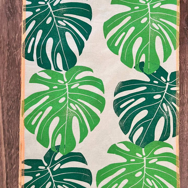 Monstera Leaves Table Runner