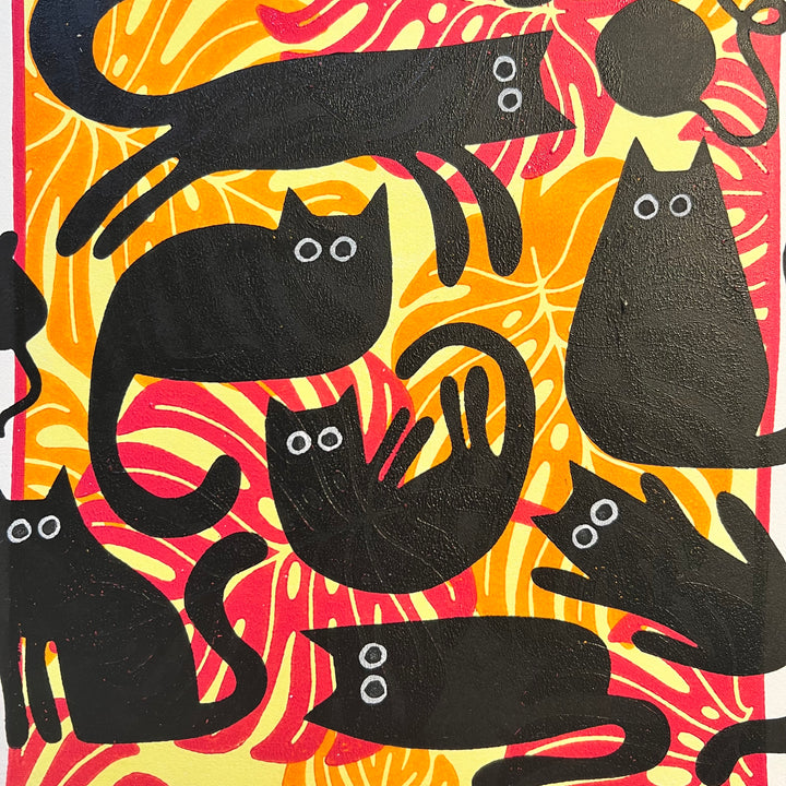Treat Time Lino Print