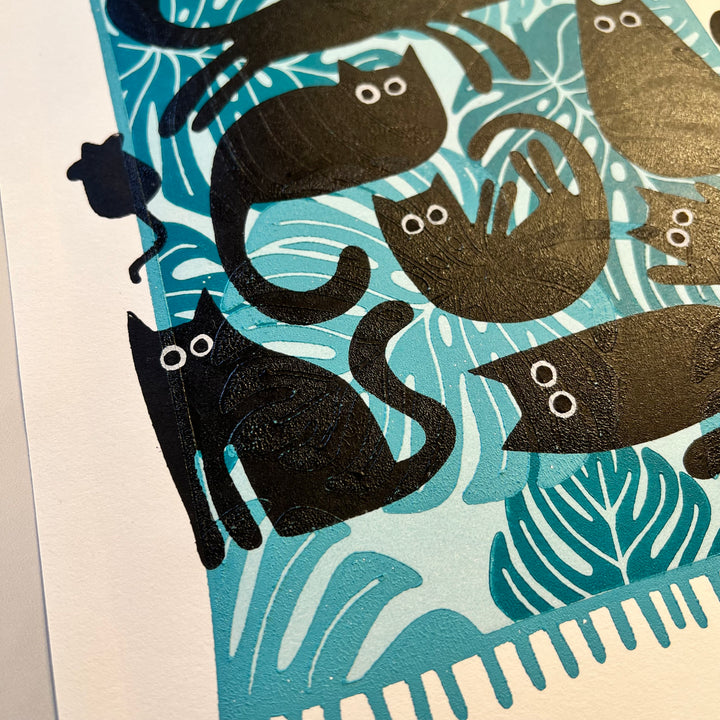 Treat Time Lino Print