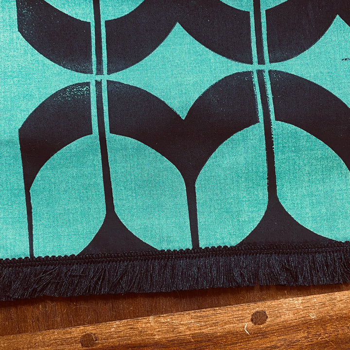 Green Tulips Table Runner