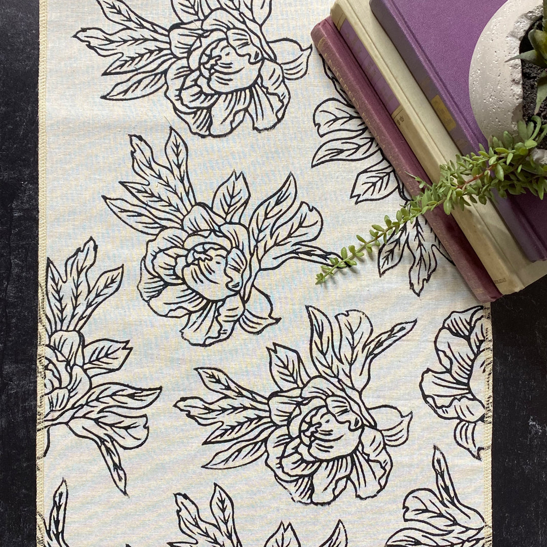 Peonies Table Runner