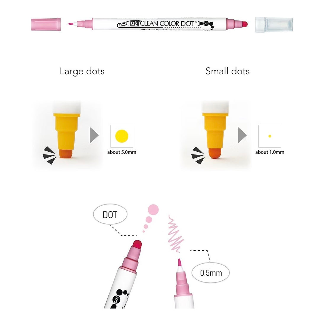 ZIG Clean Color Dot Pens