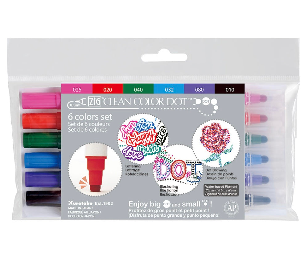 ZIG Clean Color Dot Pens