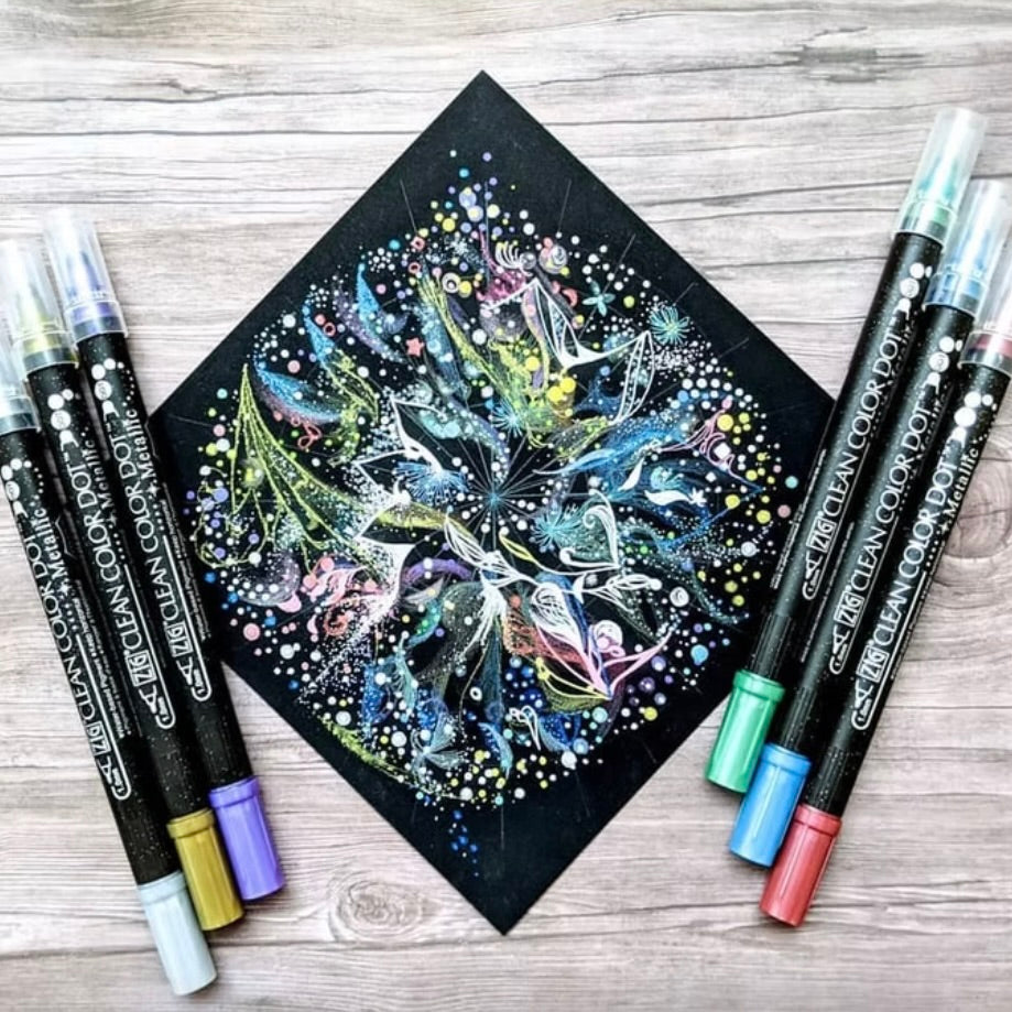 ZIG Clean Color Metallic Dot Pens