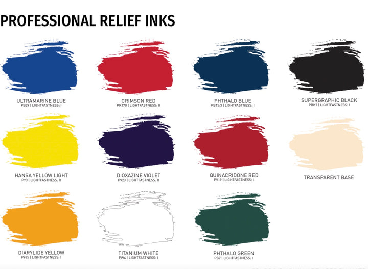 Relief Ink Color Professional Relief Ink by Speedball – The Wild Hare Mercantile