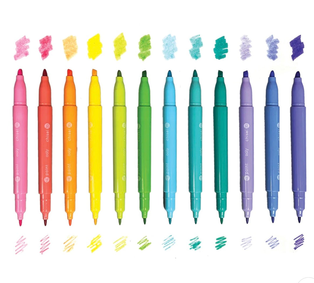 Pastel Hues Dual Tip Markers