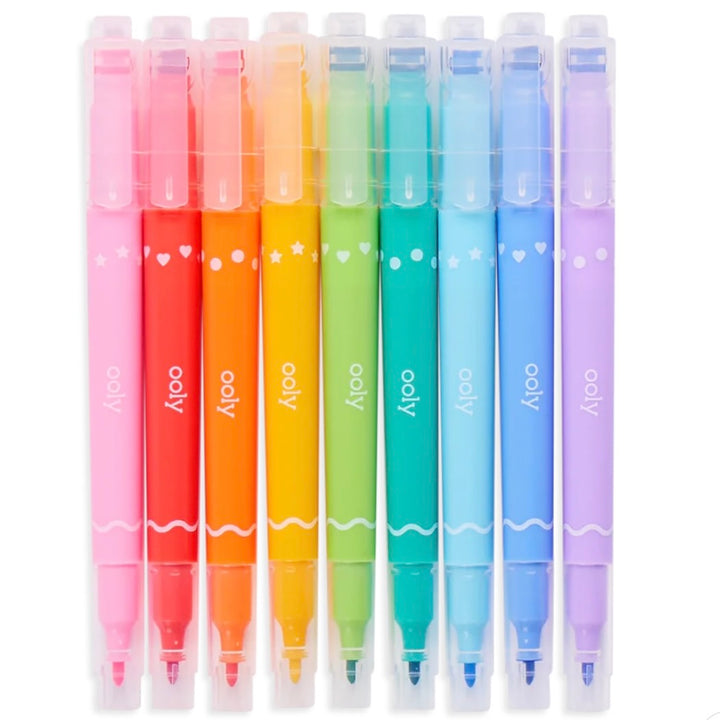 Confetti Stamp Double-Ended Markers
