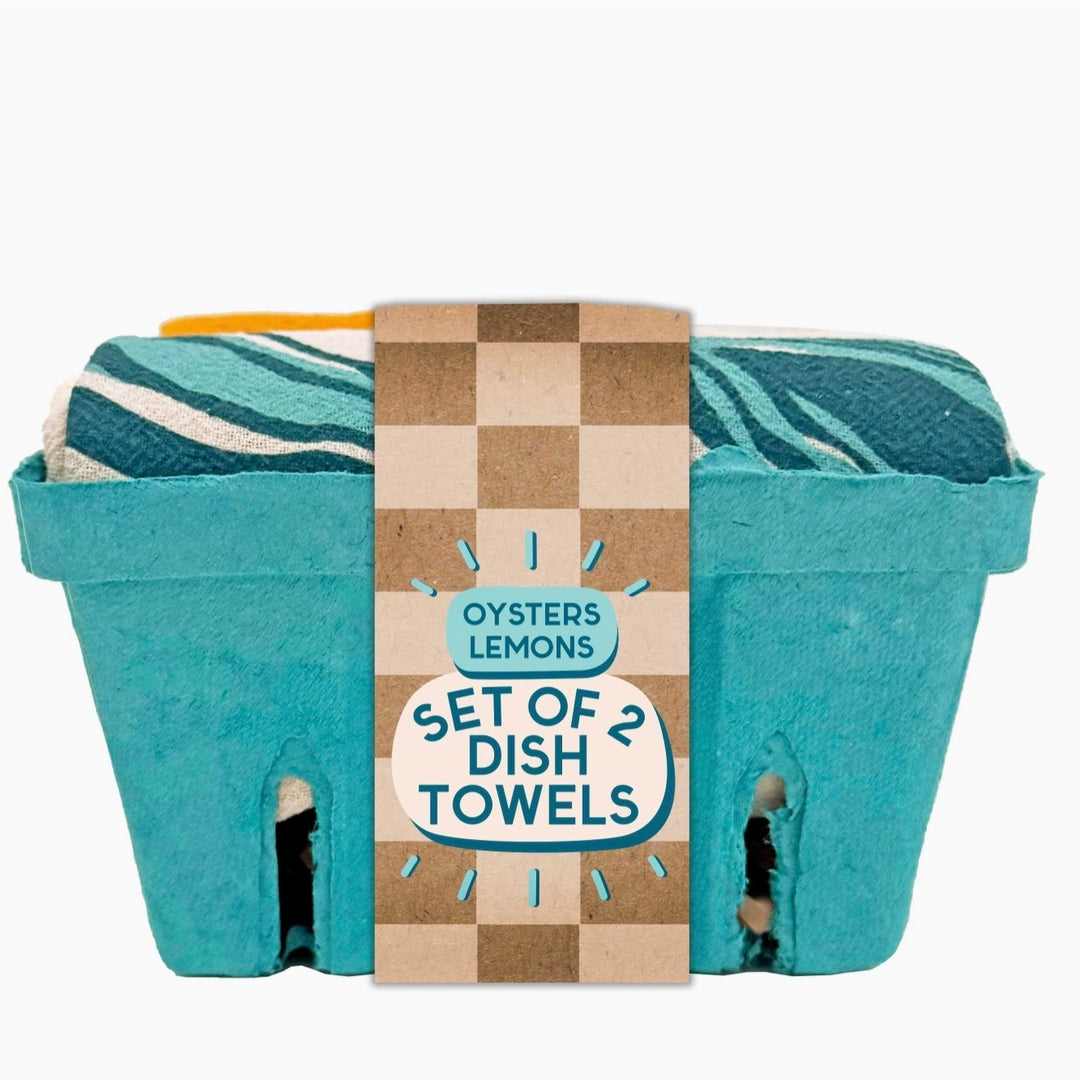 FRESH OYSTERS - Tea Towel Set of 2