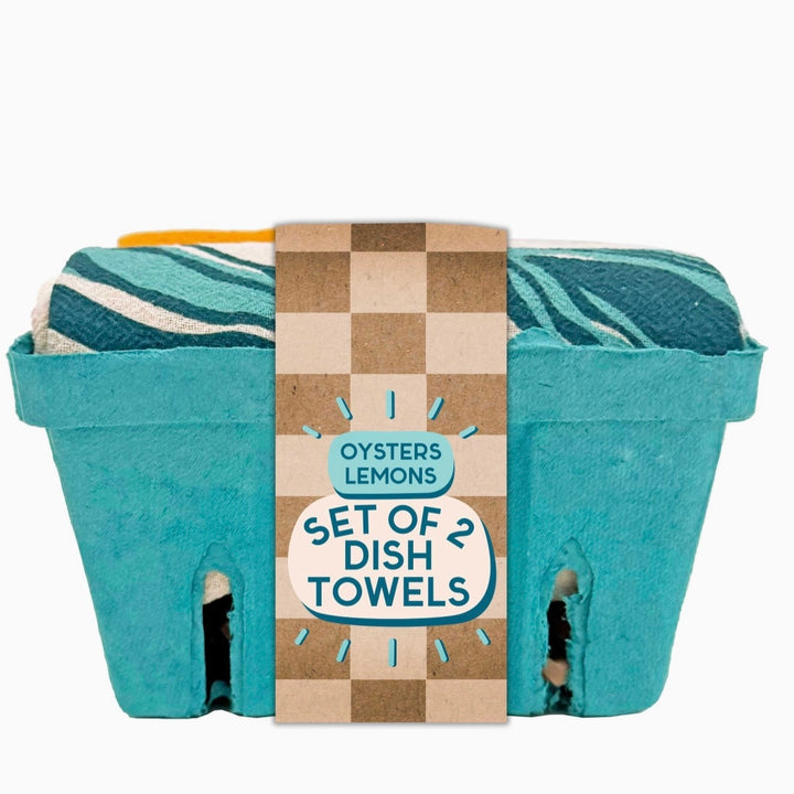 FRESH OYSTERS - Tea Towel Set of 2