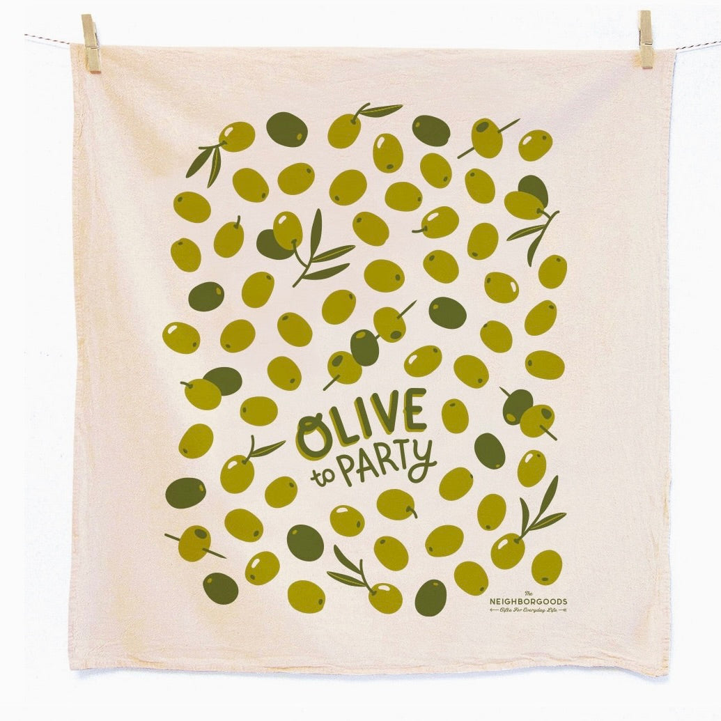 OLIVES WITH A TWIST - Tea Towel Set of 2