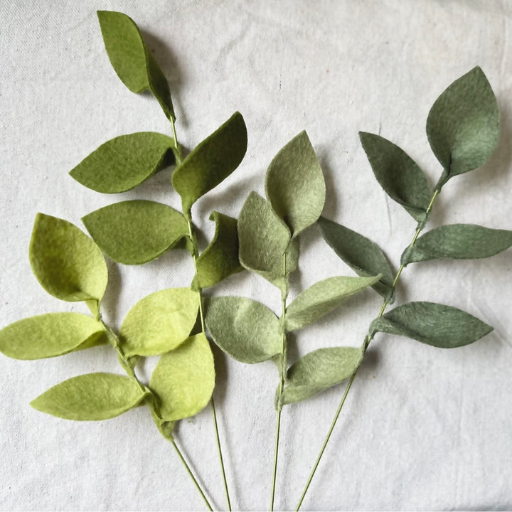 Felt Greenery Stems