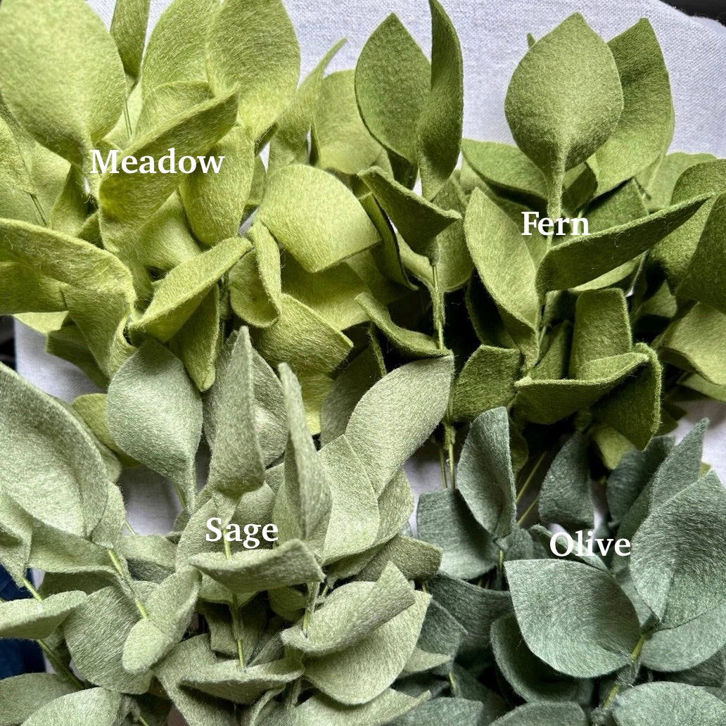 Felt Greenery Stems