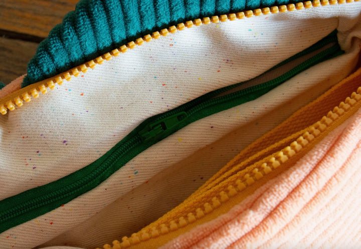 The Fish Bag - Coral/Dark Green