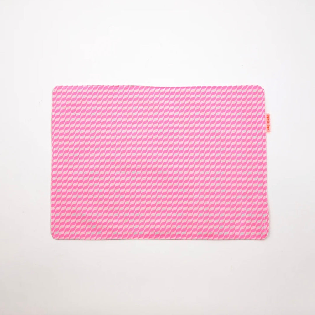 Aziza Pink Oilcloth Reversible Placemats