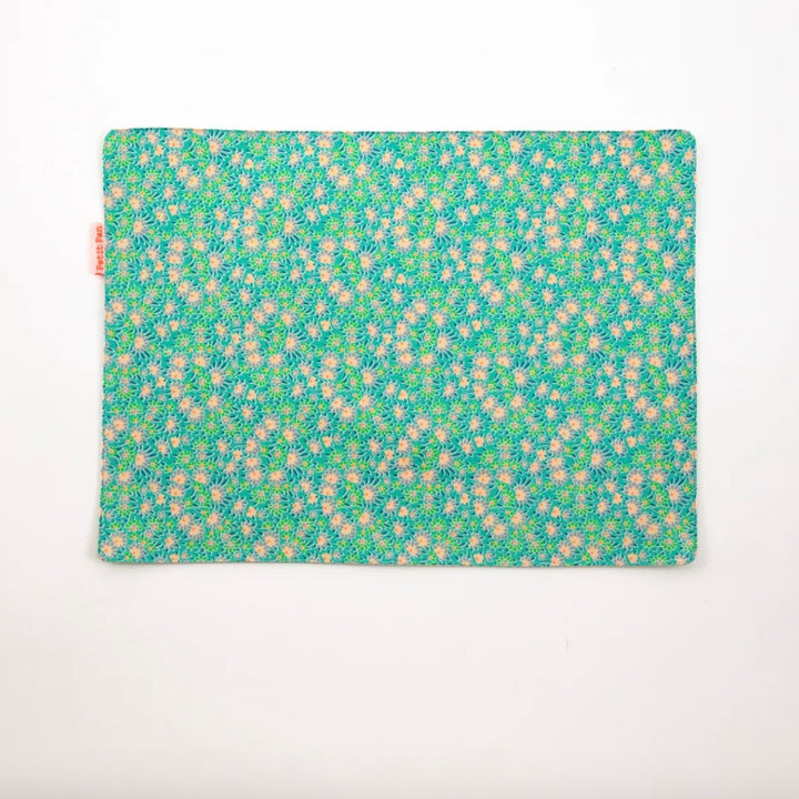 Calendula Green Oilcloth Reversible Placemats