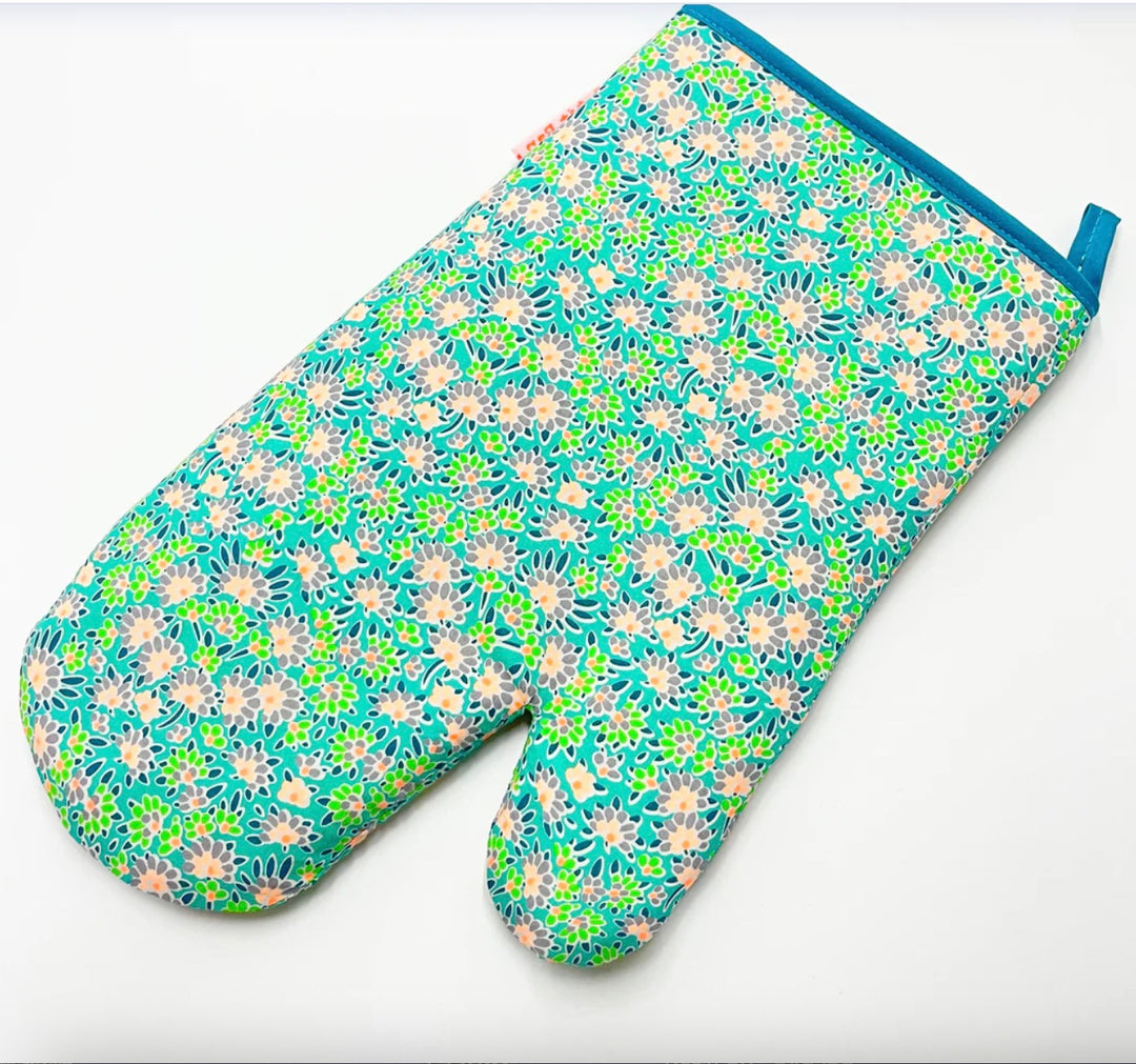 Calendula Green Oven Mitt