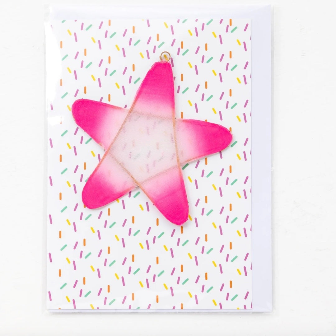 Your My Star Pink Confetti Greeting Card