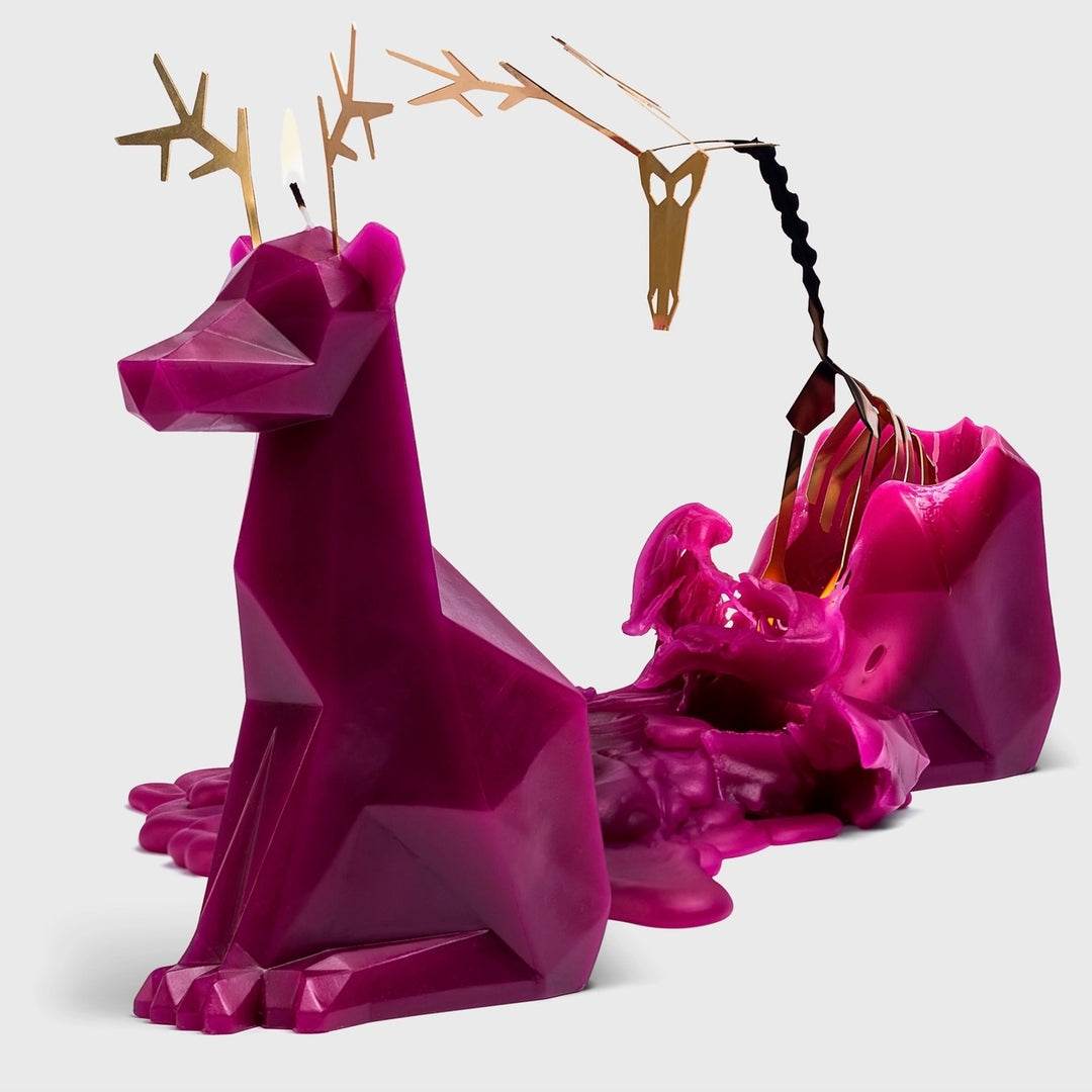 Pyropet Dari Reindeer Skeleton Candle