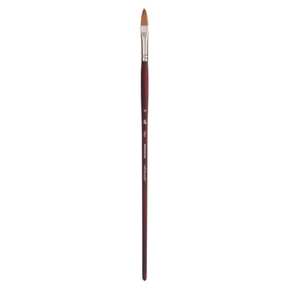 Velvetouch Golden Taklon Long Handle Filbert 10