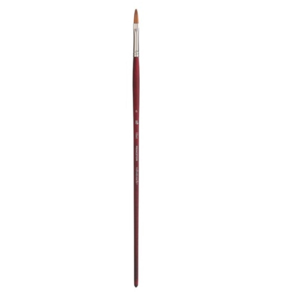 Velvetouch Golden Taklon Long Handle Filbert 6