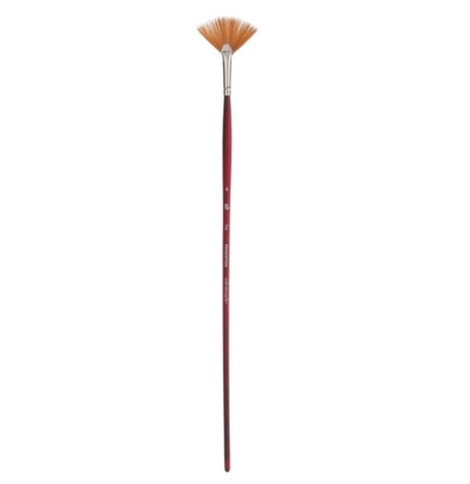 Velvetouch Golden Taklon Long Handle Fan 4