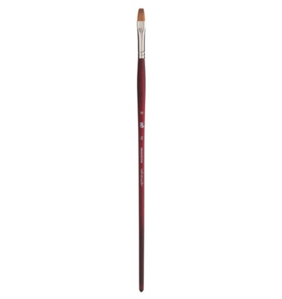 Velvetouch Golden Taklon Long Handle Flat 10