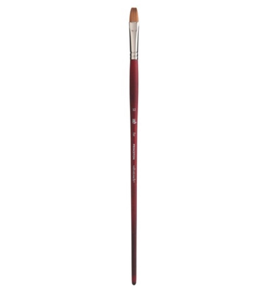 Velvetouch Golden Taklon Long Handle Flat 12