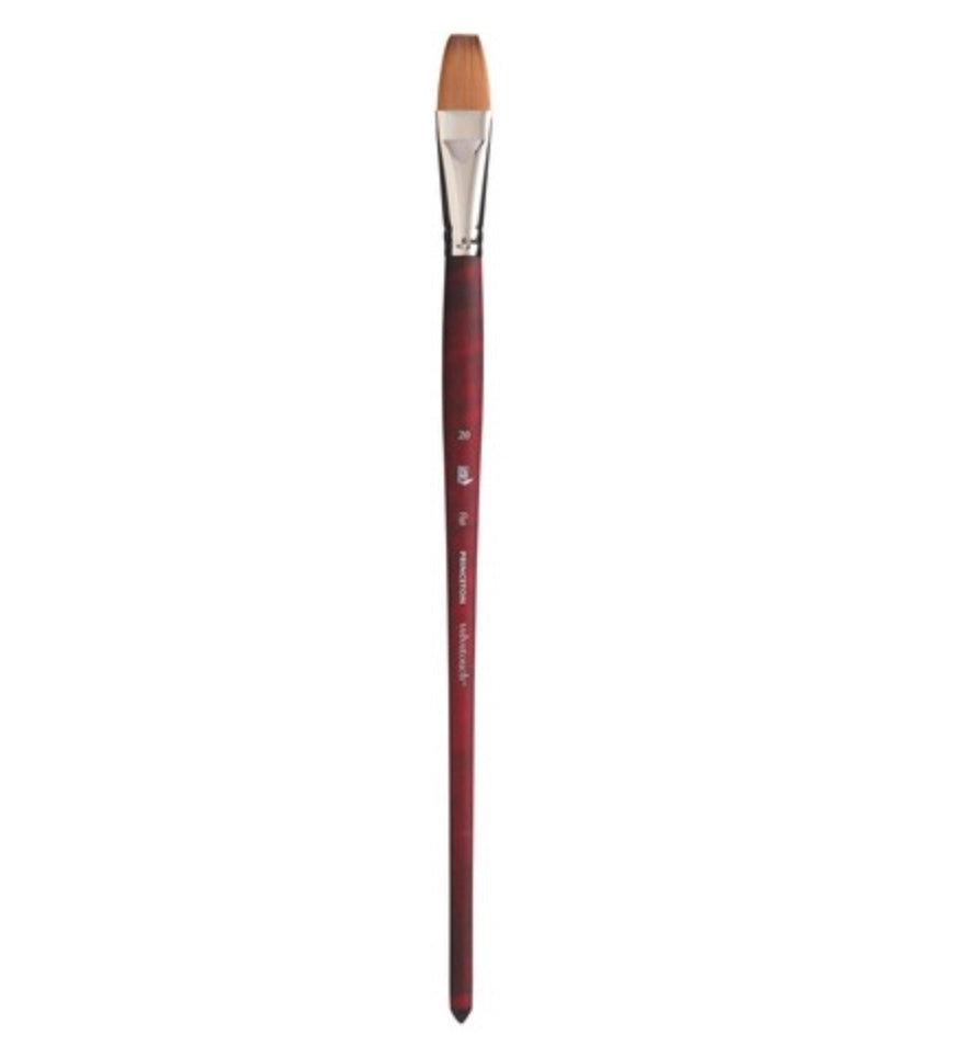 Velvetouch Golden Taklon Long Handle Flat 20