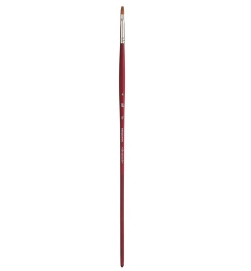 Velvetouch Golden Taklon Long Handle Flat 4