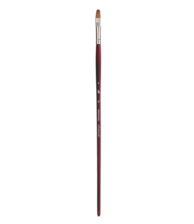 Velvetouch Golden Taklon Long Handle Flat 8