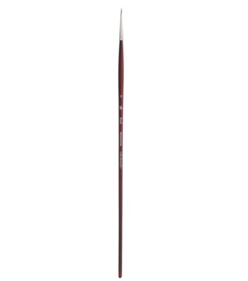 Velvetouch Golden Taklon Long Handle Round 0
