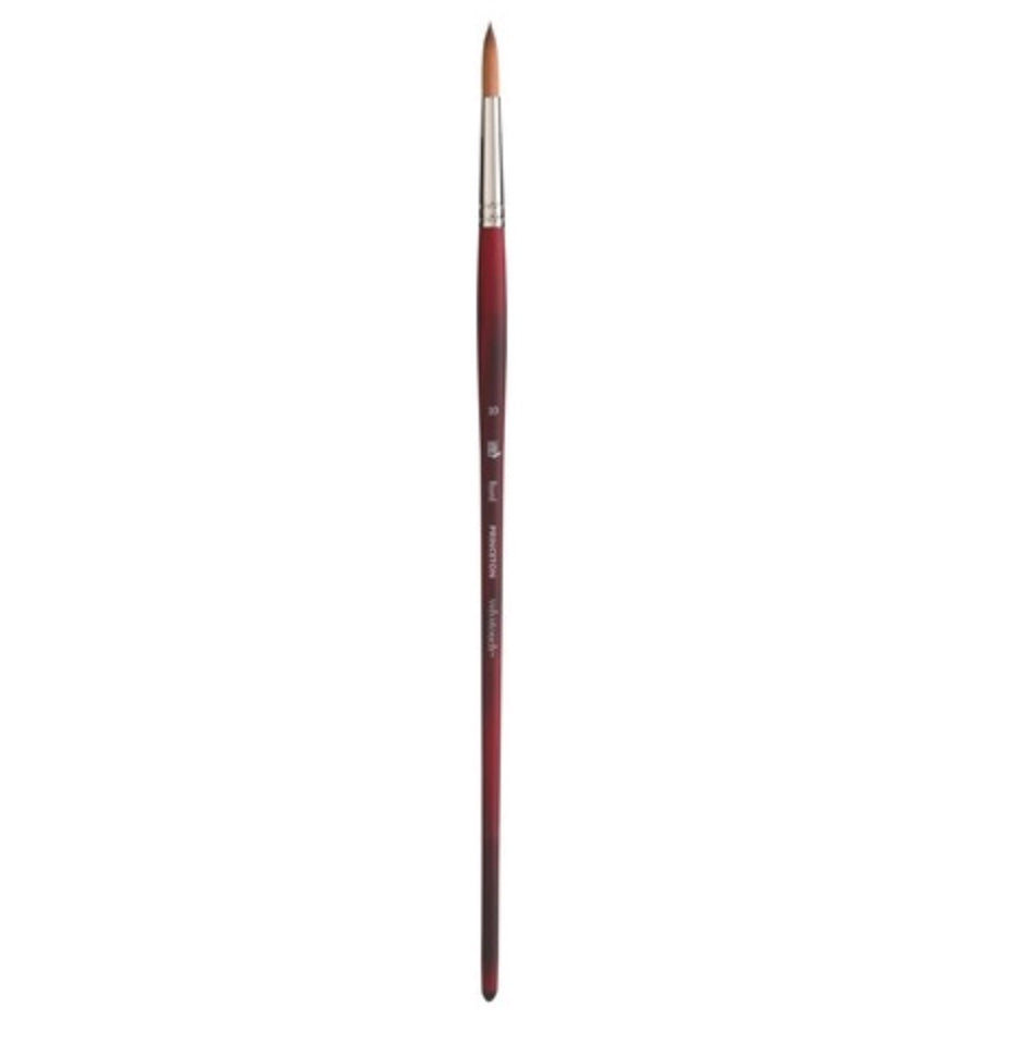 Velvetouch Golden Taklon Long Handle Round 10