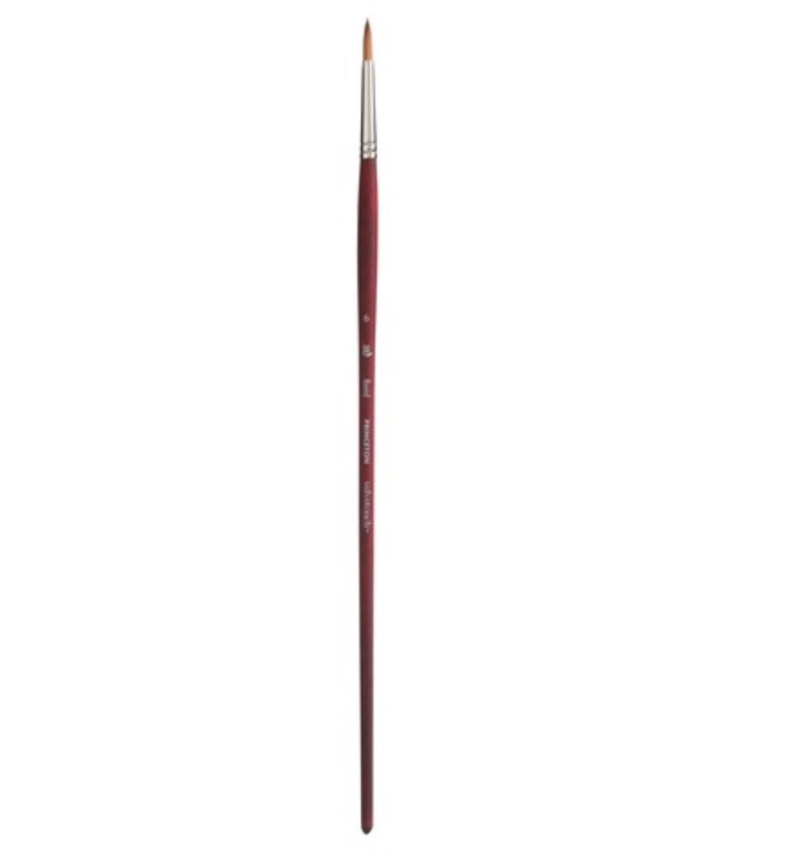 Velvetouch Golden Taklon Long Handle Round 6