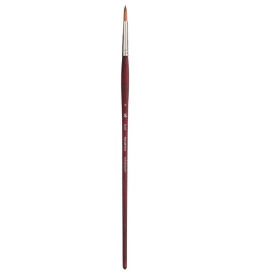 Velvetouch Golden Taklon Long Handle Round 8