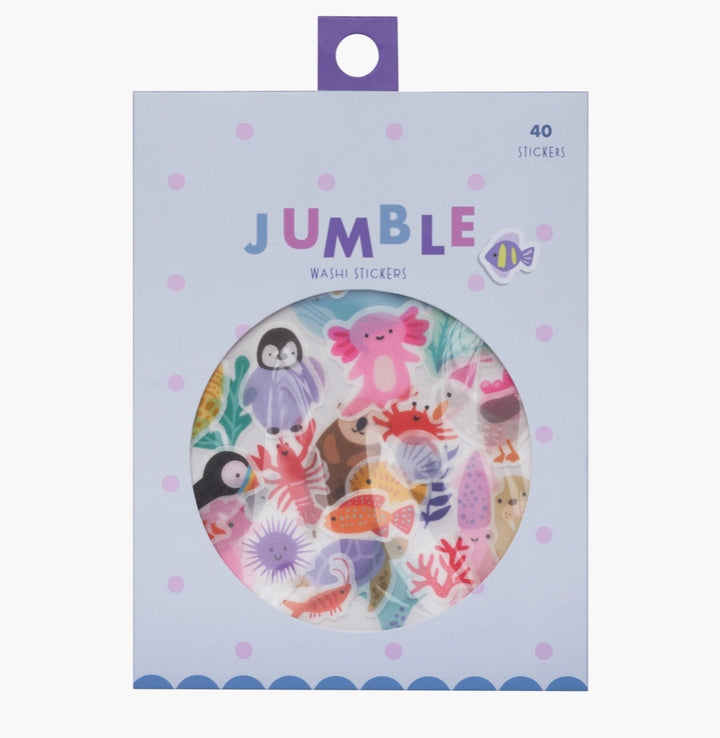 Ocean Wonders Jumble Washi Stickers