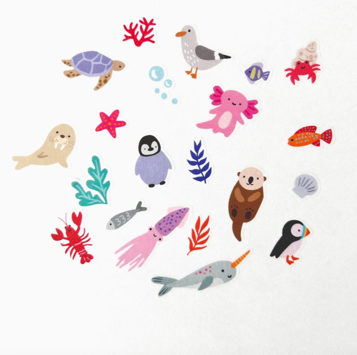 Ocean Wonders Jumble Washi Stickers