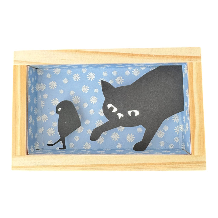 Shadow Box - Cat &amp; Bird