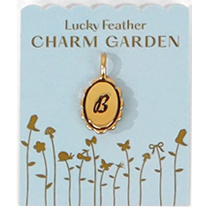 Gold Scallop B Charm