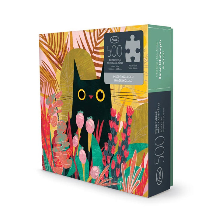 Puzzle 500 Piece - Black Cat