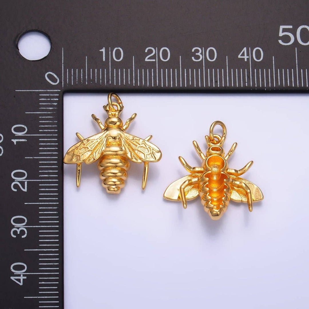 24K Gold Filled Bumble Bee Charm