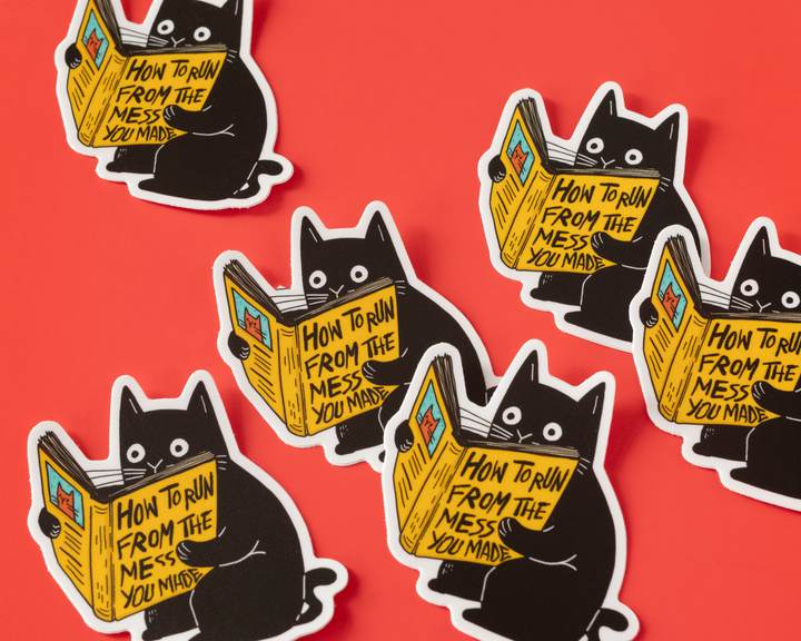 How To Run From The Mess Vinyl Sticker