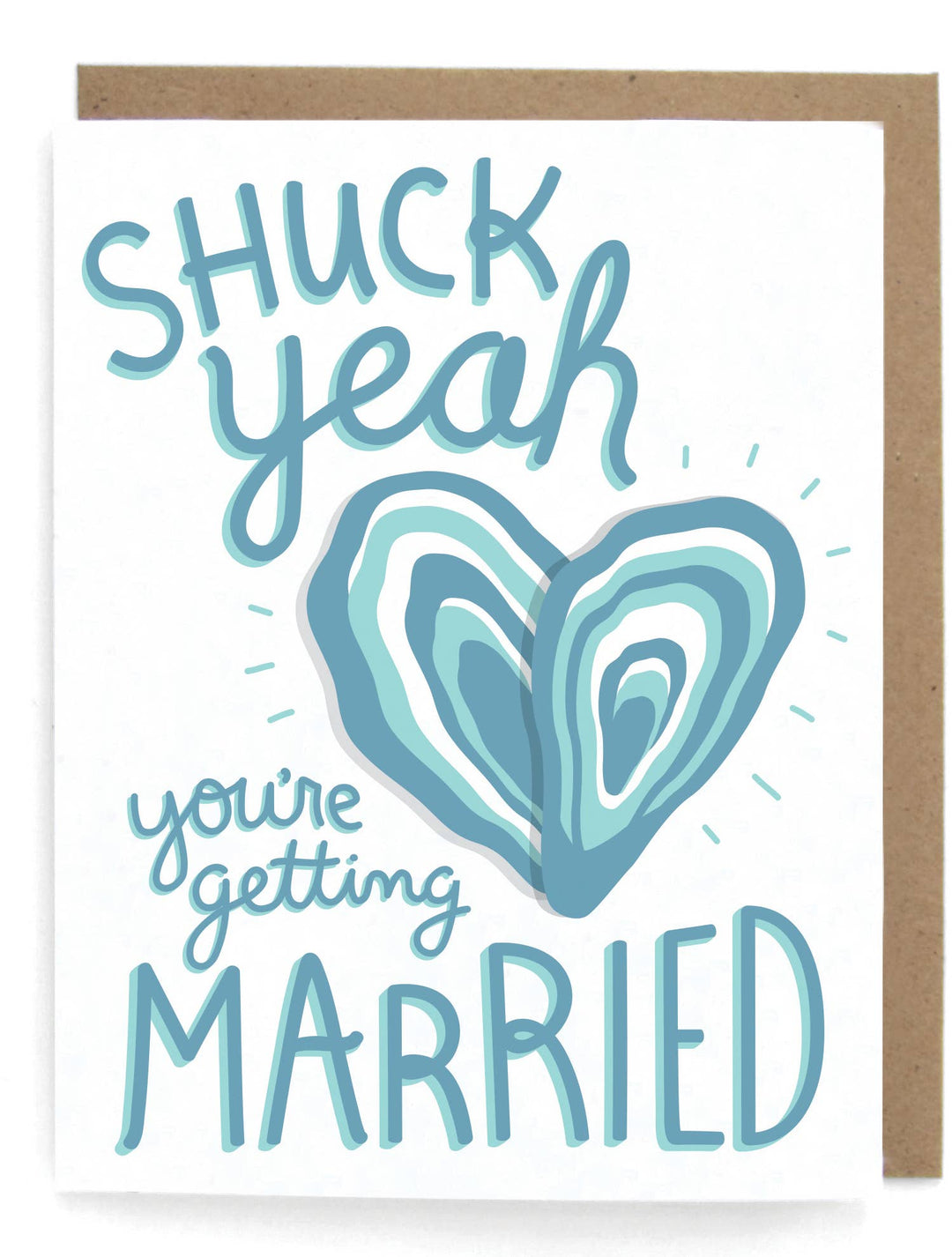 Oyster Wedding Greeting Card