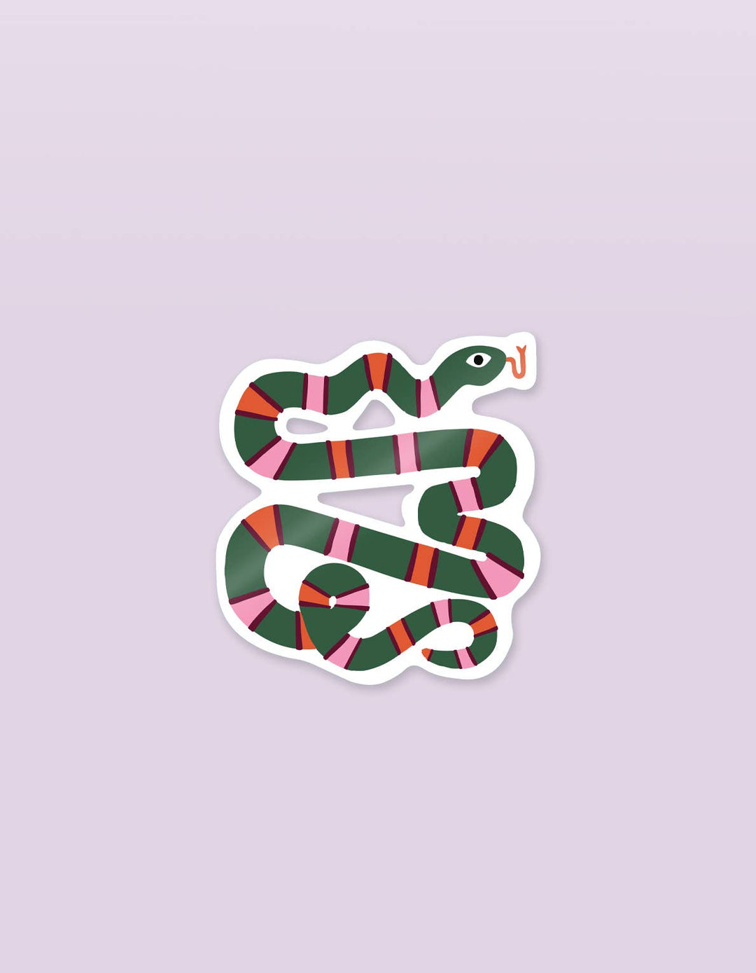 Die Cut Sticker | Striped Snake