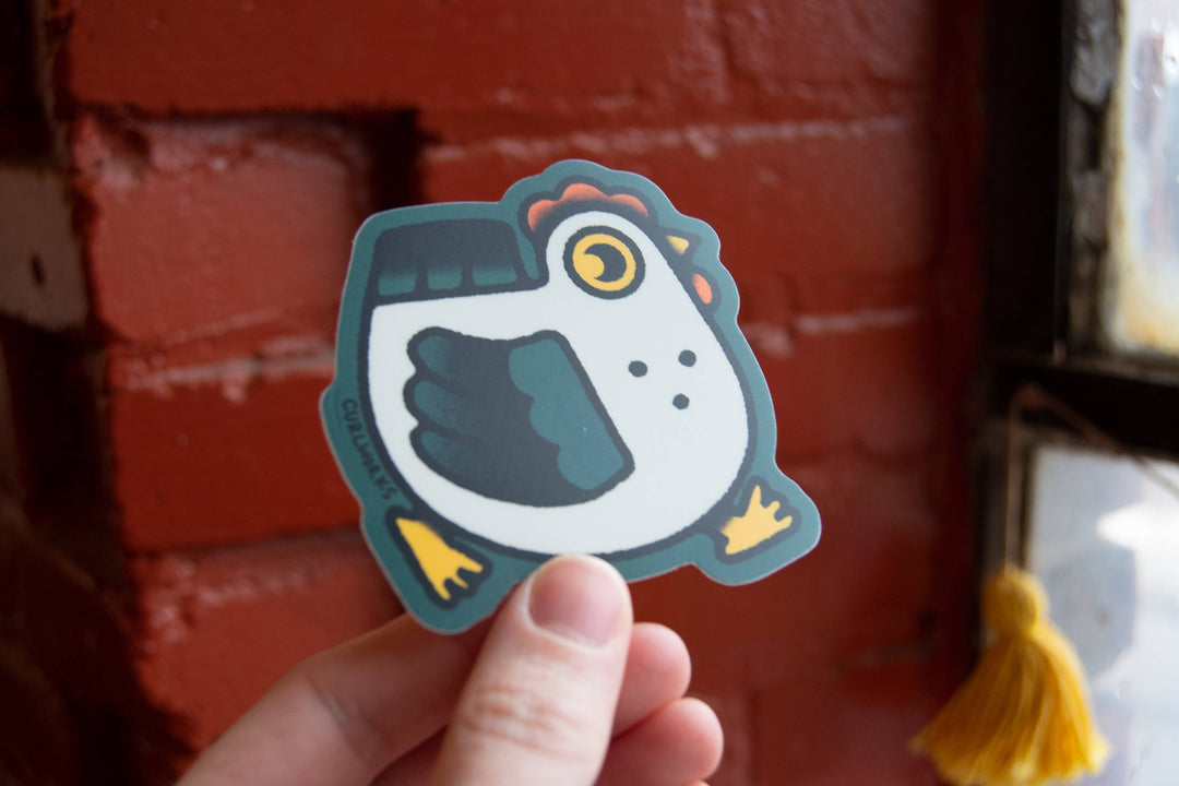 Chicken on the Move Sticker