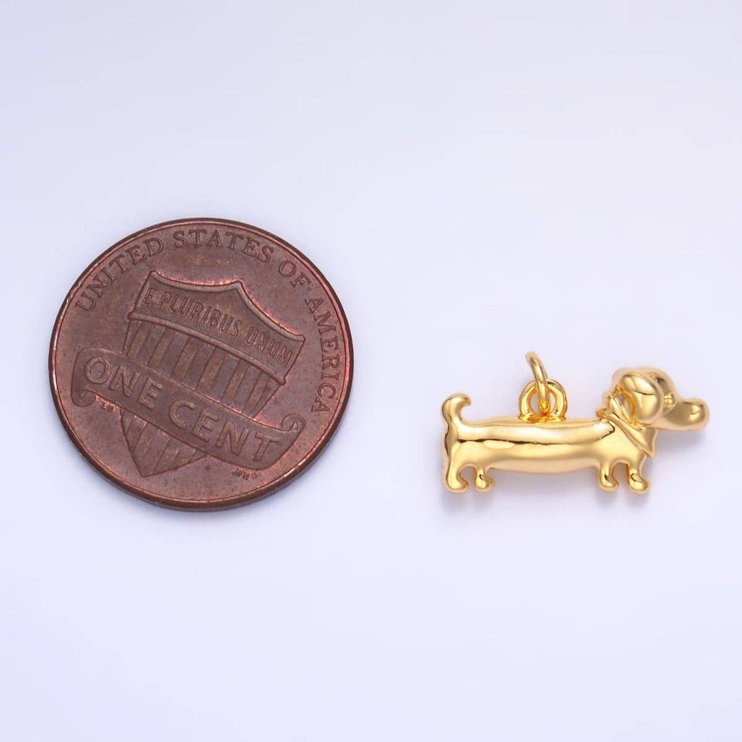 24K Gold Filled Dachshund Charm