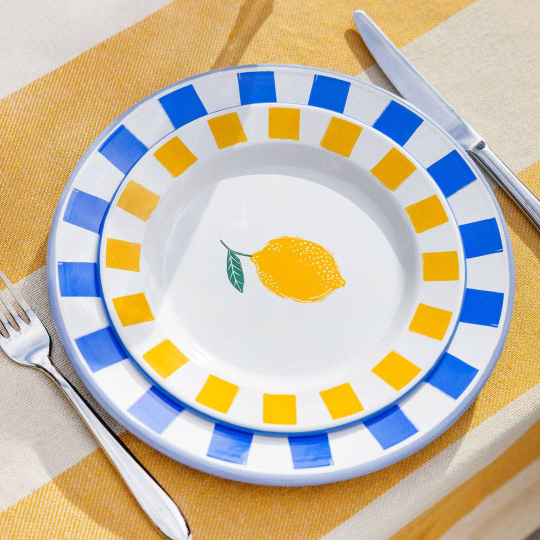 Lemon Enamel Plate