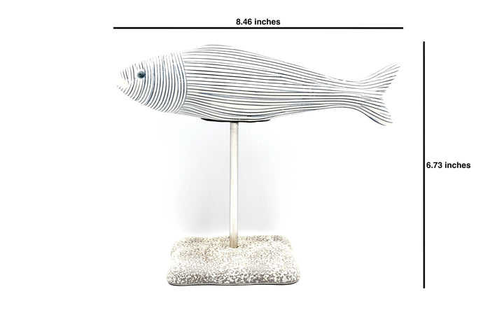Handcrafted Porcelain Fish Stripe